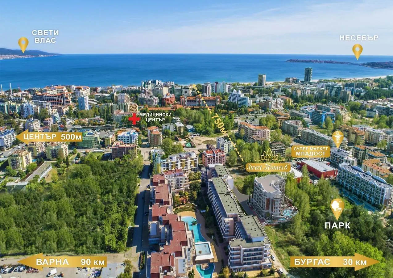 Sweet Homes 6 Apartments Sunny Beach Bulgarije